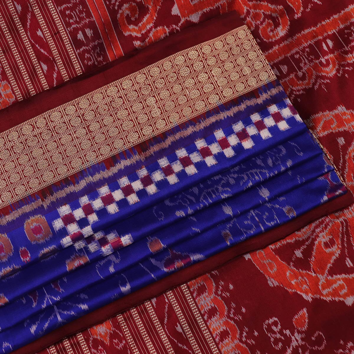 Handloom Sambalpuri Ikkat Silk Saree Handloom Saree_Sambalpuri Silk Priyadarshini Handloom 