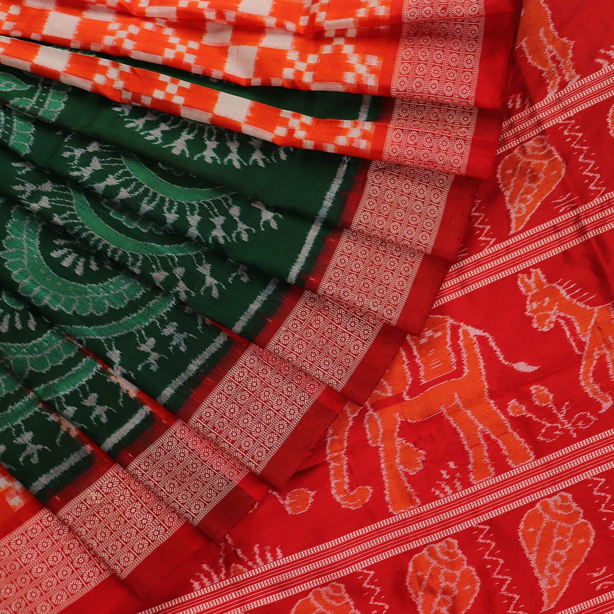 Handloom Sambalpuri Ikkat Silk Saree Handloom Saree_Sambalpuri Silk Priyadarshini Handloom 