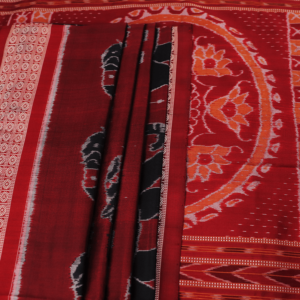 Handloom Sambalpuri Ikkat Silk Saree Handloom Saree_Sambalpuri Silk Priyadarshini Handloom 