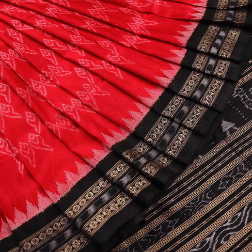 Sambalpuri Handloom Silk Saree - Luxurious Pata