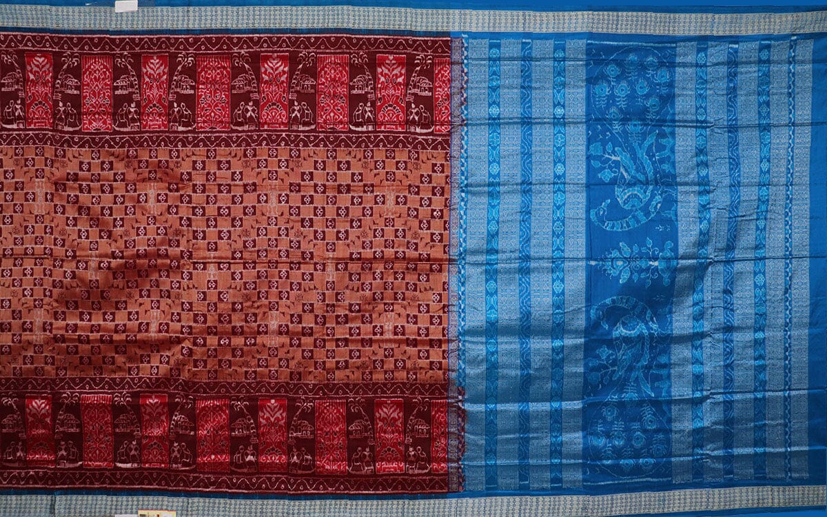 Handloom Sambalpuri Ikkat Silk Saree Handloom Saree_Sambalpuri Silk Priyadarshini Handloom 