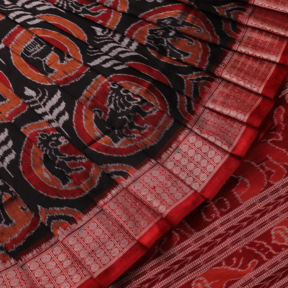 Handloom Sambalpuri Ikkat Silk Saree Handloom Saree_Sambalpuri Silk Priyadarshini Handloom 