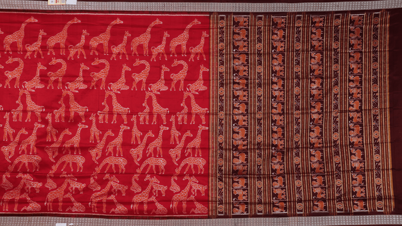 Handloom Sambalpuri Ikkat Silk Saree Handloom Saree_Sambalpuri Silk Priyadarshini Handloom 