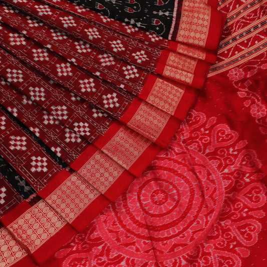 Handloom Sambalpuri Ikkat Silk Saree Handloom Saree_Sambalpuri Silk Priyadarshini Handloom 