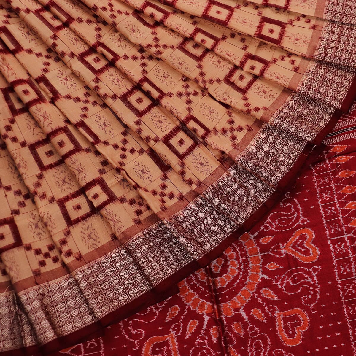 Handloom Sambalpuri Ikkat Silk Saree Handloom Saree_Sambalpuri Silk Priyadarshini Handloom 