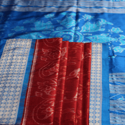Handloom Sambalpuri Ikkat Silk Saree Handloom Saree_Sambalpuri Silk Priyadarshini Handloom 