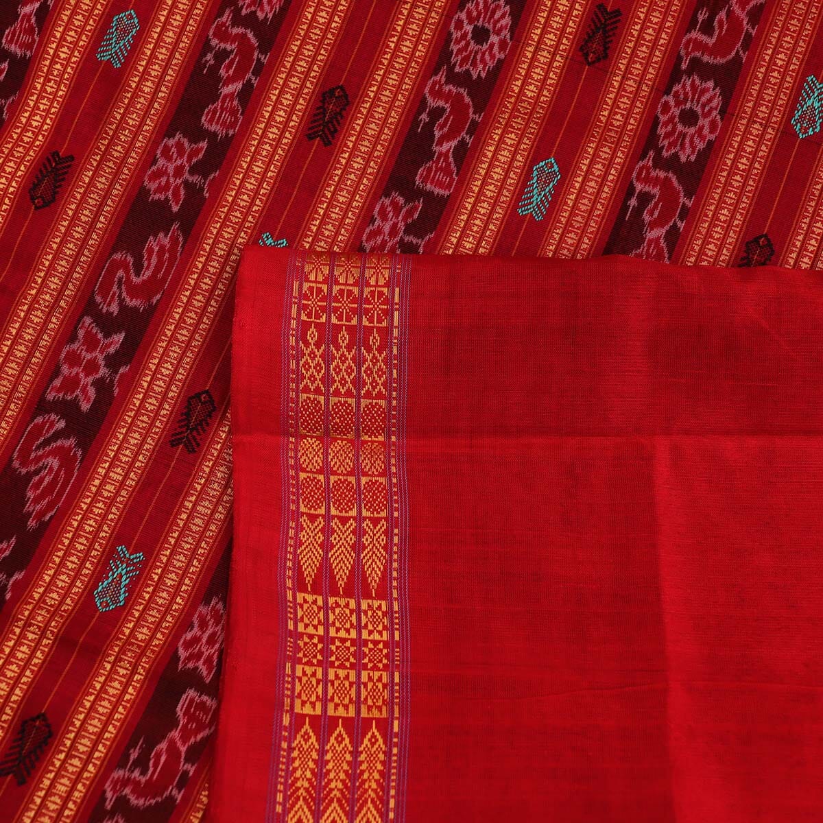 Handloom Sambalpuri Ikkat Silk Saree Handloom Saree_Sambalpuri Silk Priyadarshini Handloom 