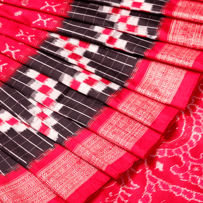 Handloom Sambalpuri Ikkat Silk Saree Handloom Saree_Sambalpuri Silk Priyadarshini Handloom 