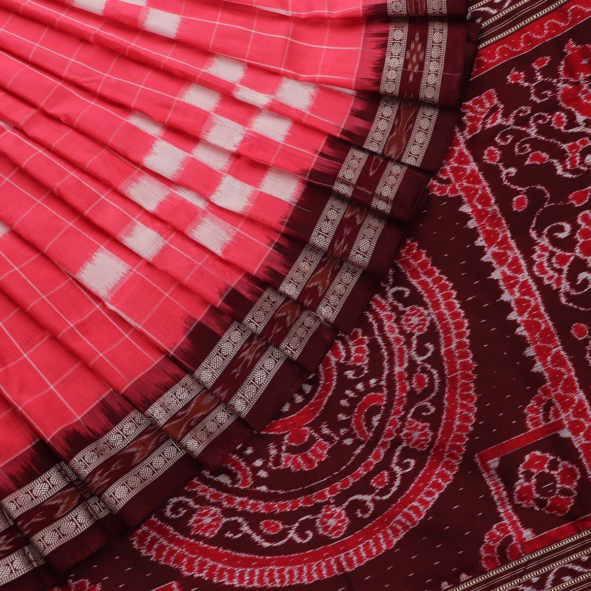 Handloom Sambalpuri Ikkat Silk Saree Handloom Saree_Sambalpuri Silk Priyadarshini Handloom 