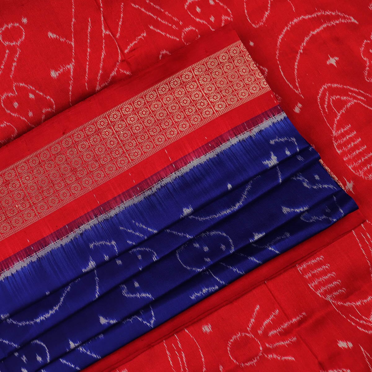 Handloom Sambalpuri Ikkat Silk Saree Handloom Saree_Sambalpuri Silk Priyadarshini Handloom 