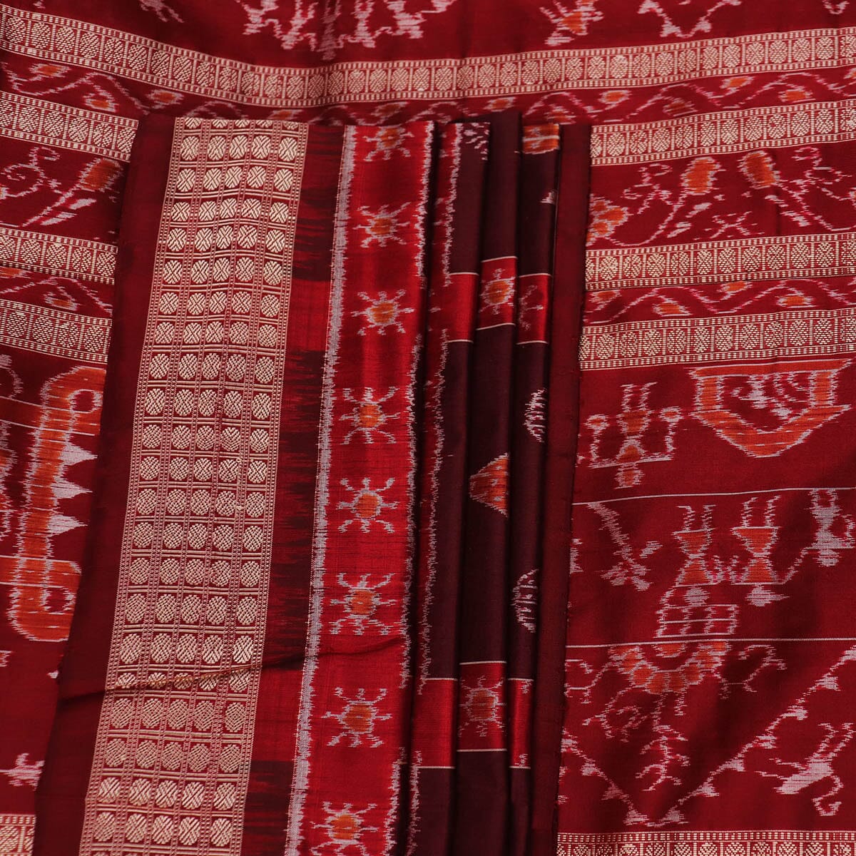 Handloom Sambalpuri Ikkat Silk Saree Handloom Saree_Sambalpuri Silk Priyadarshini Handloom 