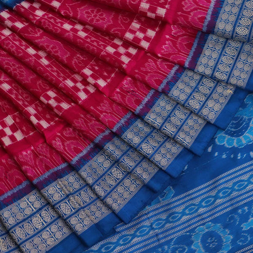 हैंडलूम संबलपुरी इक्कत सिल्क साड़ी