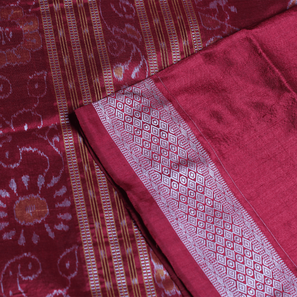 Handloom Sambalpuri Ikkat Silk Saree Handloom Saree_Sambalpuri Silk Priyadarshini Handloom 