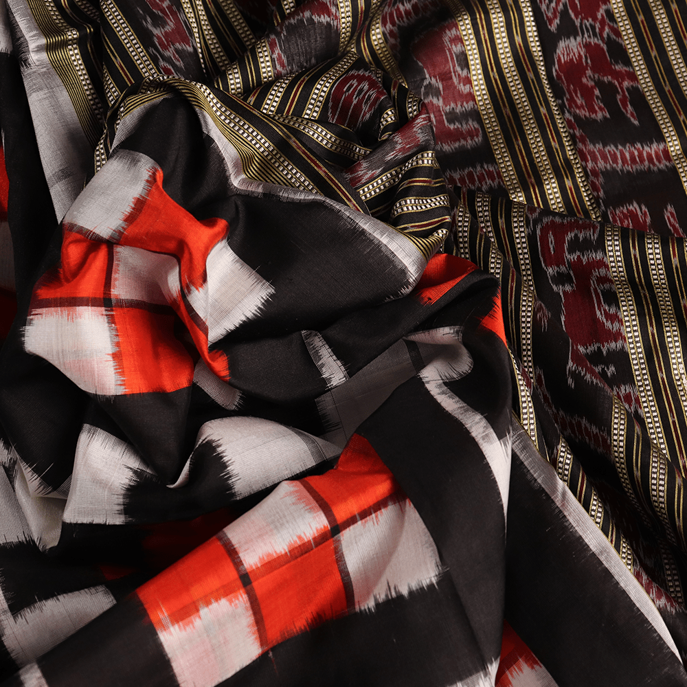 Handloom Sambalpuri Ikkat Silk Saree Handloom Saree_Sambalpuri Silk Priyadarshini Handloom 