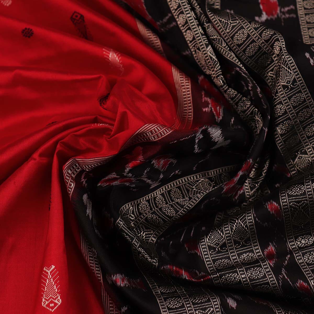 Handloom Sambalpuri Ikkat Silk Saree Handloom Saree_Sambalpuri Silk Priyadarshini Handloom 