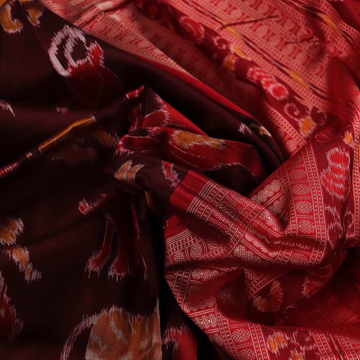 Handloom Sambalpuri Ikkat Silk Saree Handloom Saree_Sambalpuri Silk Priyadarshini Handloom 