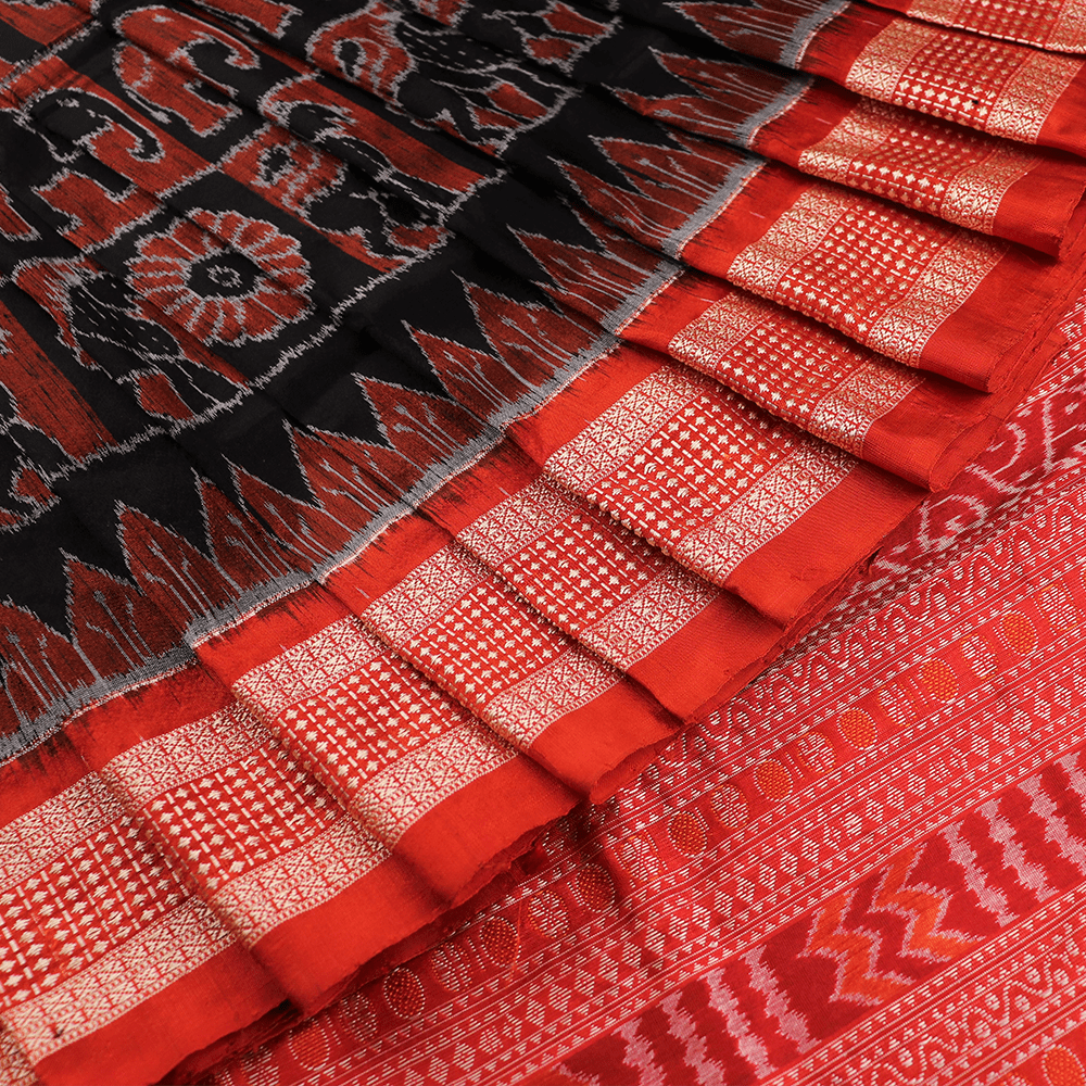 Handloom Sambalpuri Ikkat Silk Saree Handloom Saree_Sambalpuri Silk Priyadarshini Handloom 