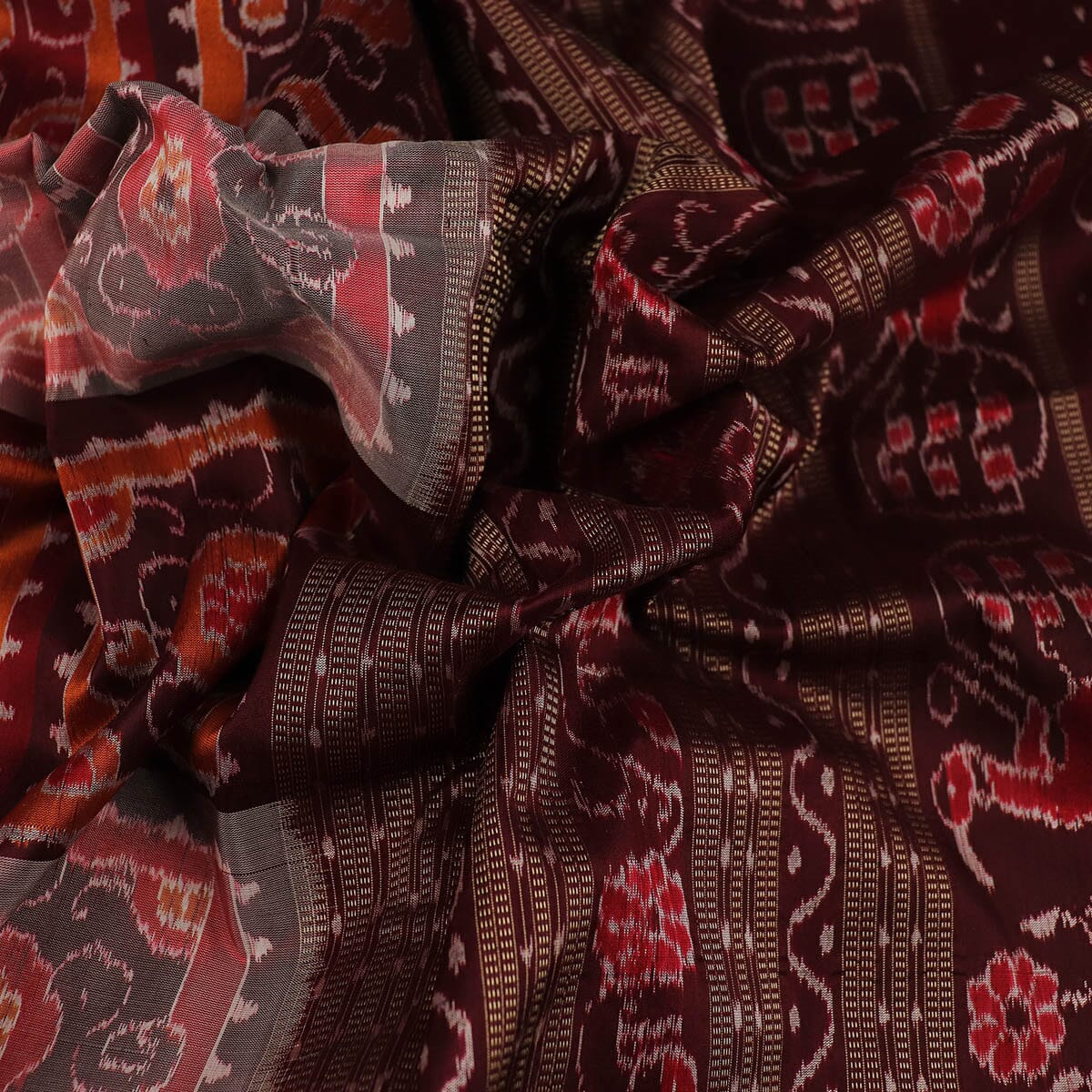 Handloom Sambalpuri Ikkat Silk Saree Handloom Saree_Sambalpuri Silk Priyadarshini Handloom 