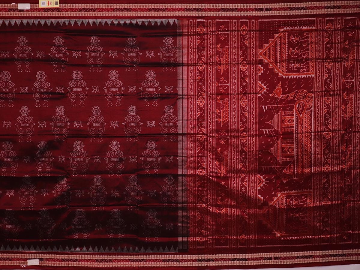 Handloom Sambalpuri Ikkat Silk Saree Handloom Saree_Sambalpuri Silk Priyadarshini Handloom 