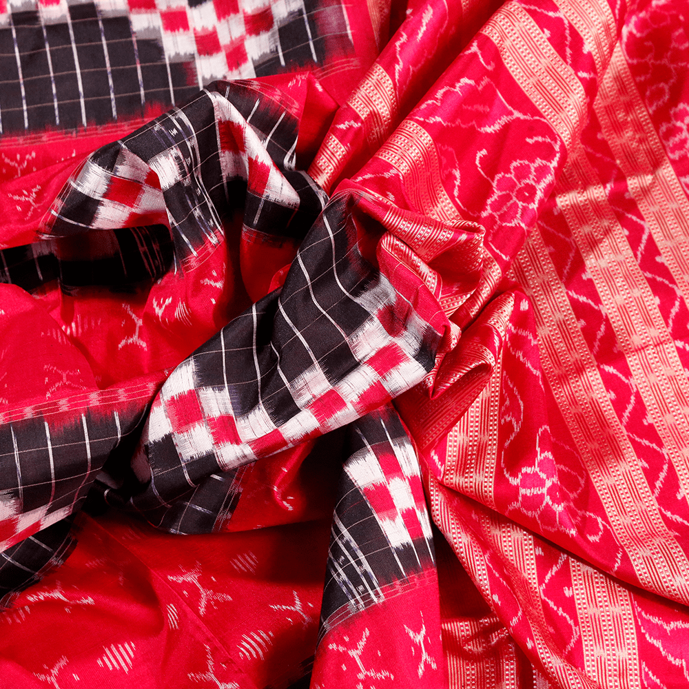 Handloom Sambalpuri Ikkat Silk Saree Handloom Saree_Sambalpuri Silk Priyadarshini Handloom 