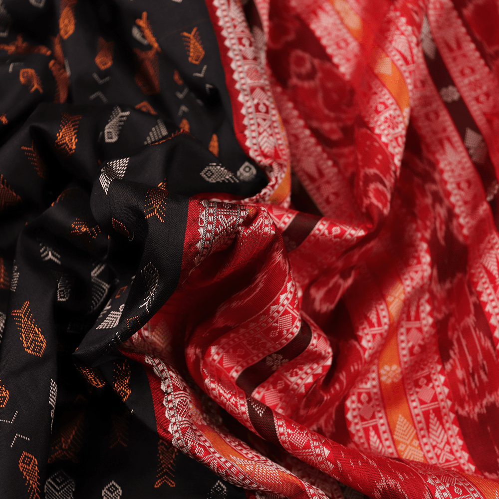 Handloom Sambalpuri Ikkat Silk Saree Handloom Saree_Sambalpuri Silk Priyadarshini Handloom 