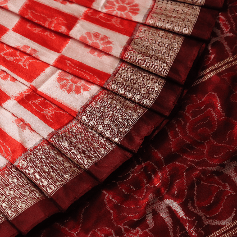 Handloom Sambalpuri Ikkat Silk Saree Handloom Saree_Sambalpuri Silk Priyadarshini Handloom 