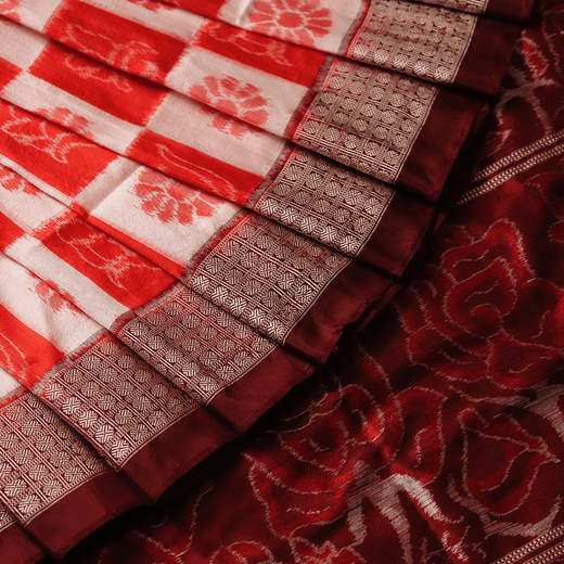 Sambalpuri Handloom Silk Saree - Elegant Pasapalli
