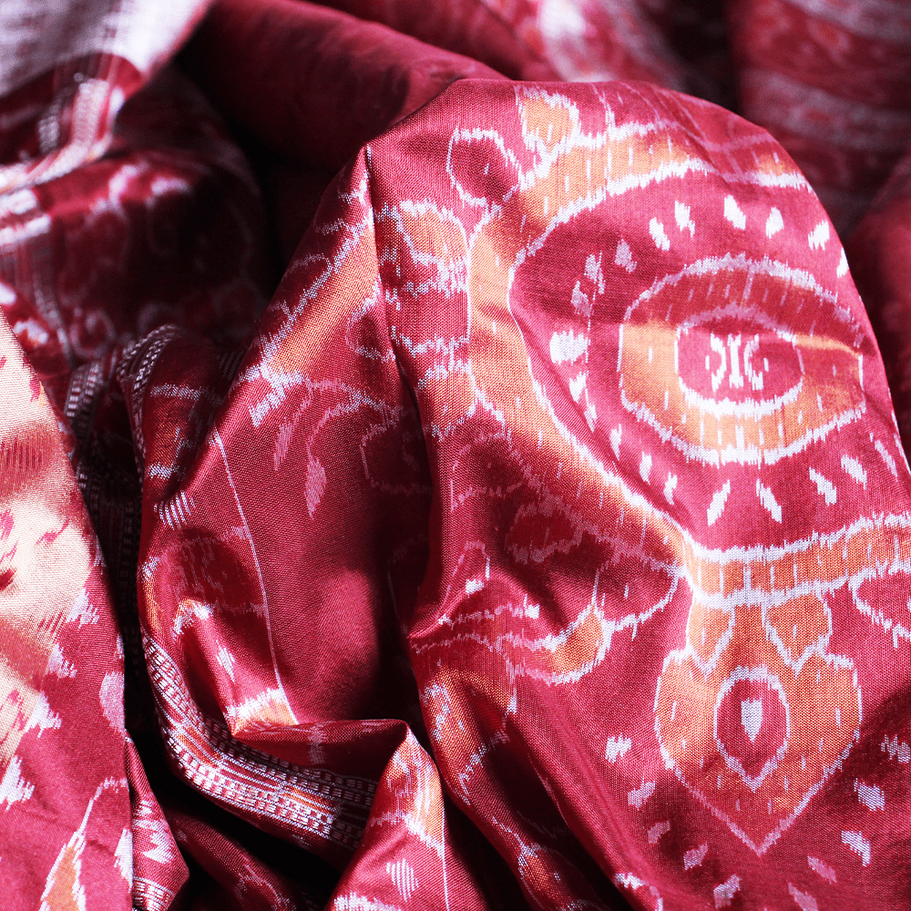 Handloom Sambalpuri Ikkat Silk Saree Handloom Saree_Sambalpuri Silk Priyadarshini Handloom 