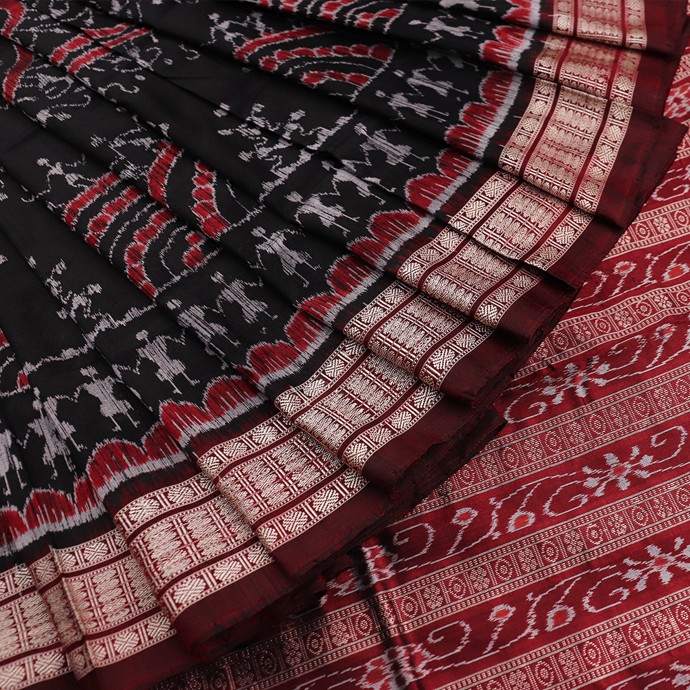 Handloom Sambalpuri Ikkat Silk Saree Handloom Saree_Sambalpuri Silk Priyadarshini Handloom 