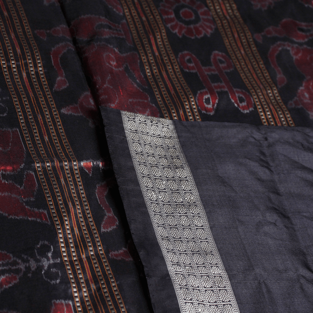 Handloom Sambalpuri Ikkat Silk Saree Handloom Saree_Sambalpuri Silk Priyadarshini Handloom 