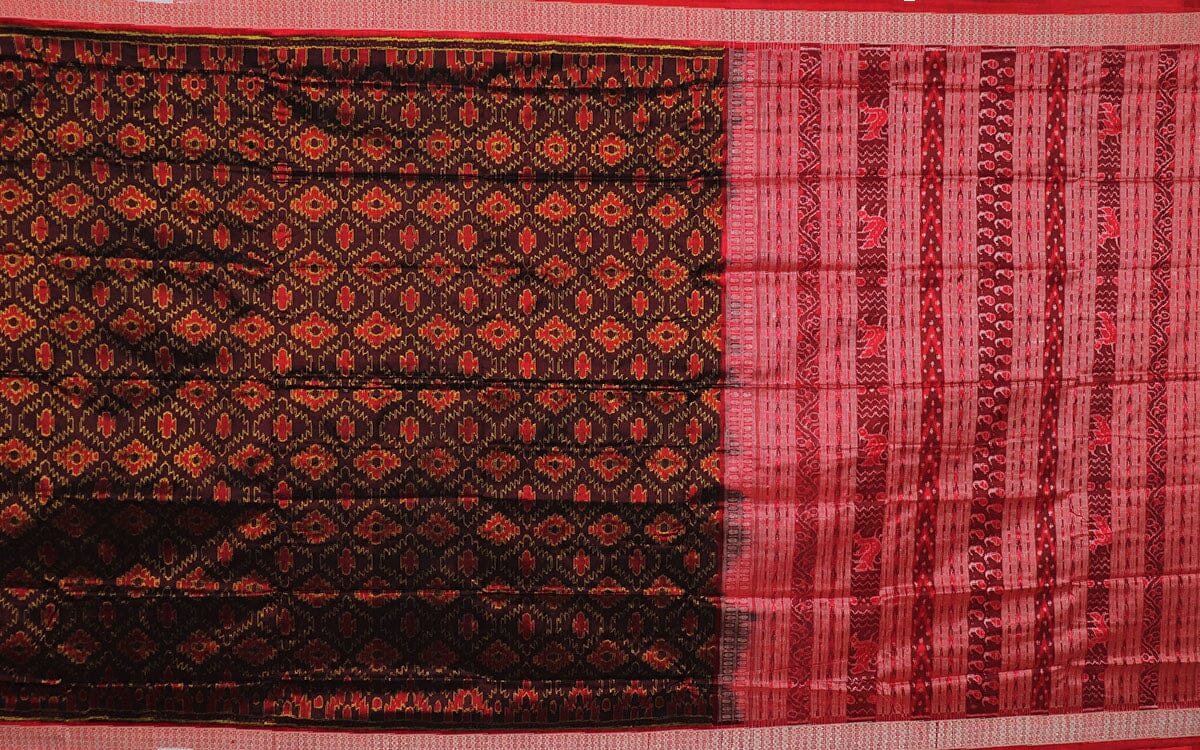 Handloom Sambalpuri Ikkat Silk Saree Handloom Saree_Sambalpuri Silk Priyadarshini Handloom 
