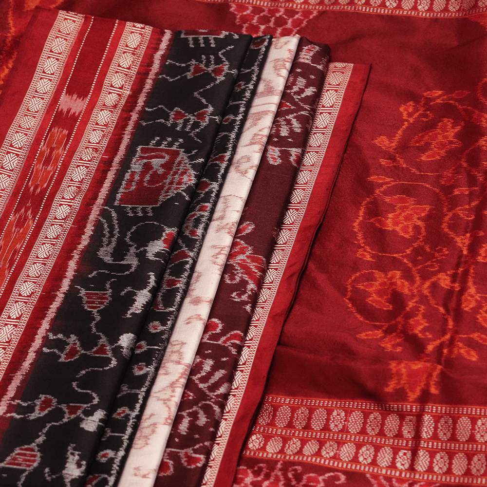 Handloom Sambalpuri Ikkat Silk Saree Handloom Saree_Sambalpuri Silk Priyadarshini Handloom 