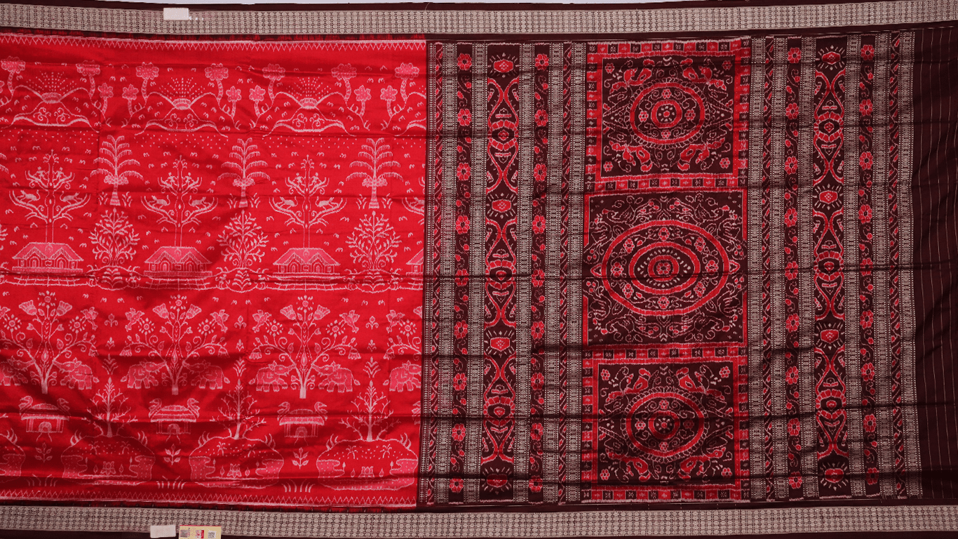 Handloom Sambalpuri Ikkat Silk Saree Handloom Saree_Sambalpuri Silk Priyadarshini Handloom 