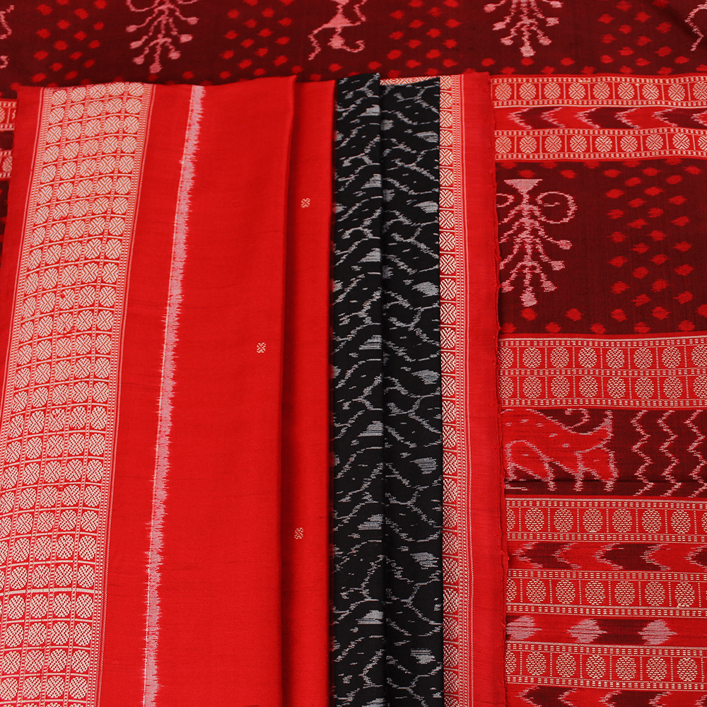 Handloom Sambalpuri Ikkat Silk Saree Handloom Saree_Sambalpuri Silk Priyadarshini Handloom 