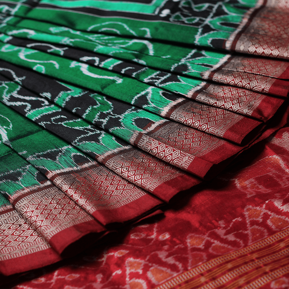 Handloom Sambalpuri Ikkat Silk Saree Handloom Saree_Sambalpuri Silk Priyadarshini Handloom 