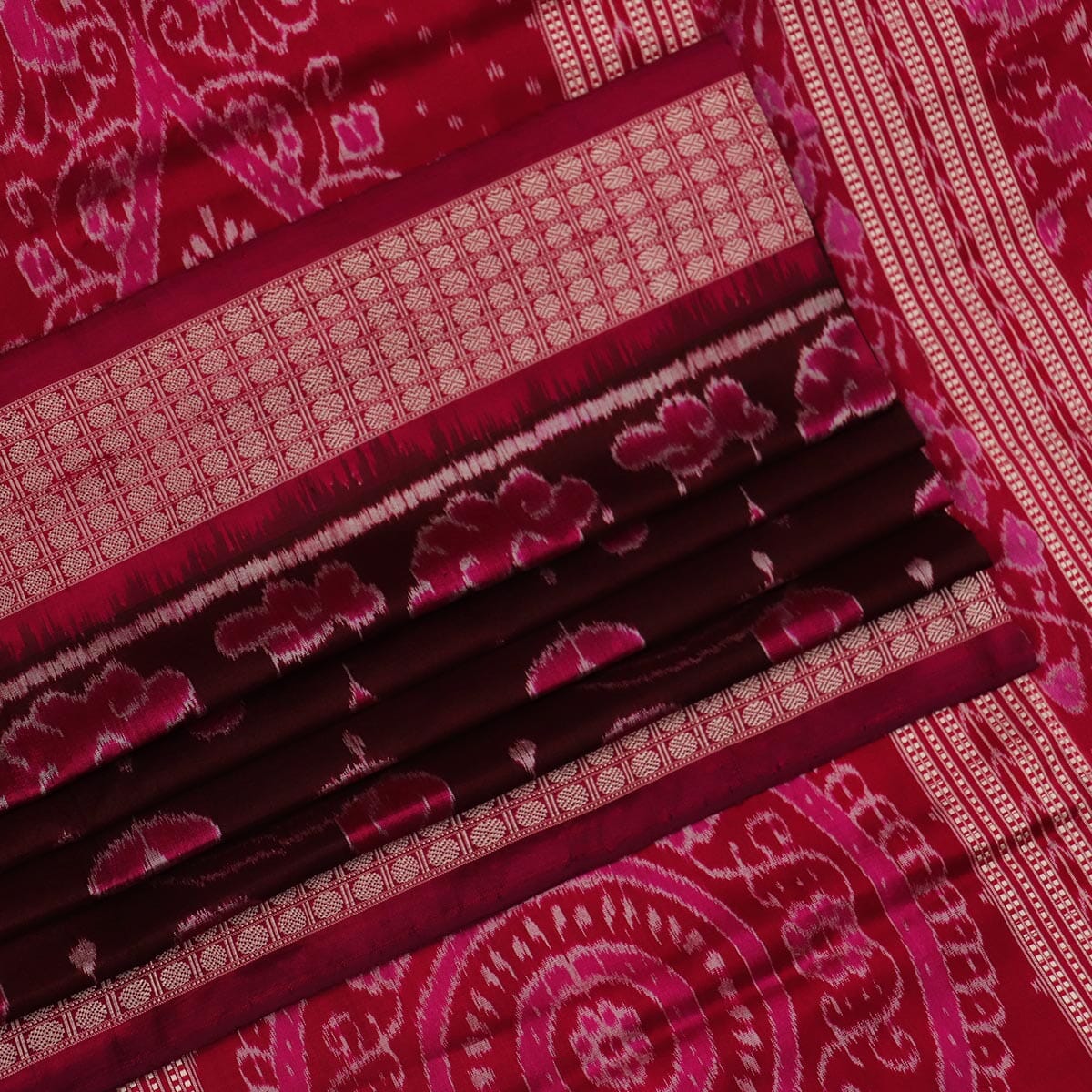 Handloom Sambalpuri Ikkat Silk Saree Handloom Saree_Sambalpuri Silk Priyadarshini Handloom 
