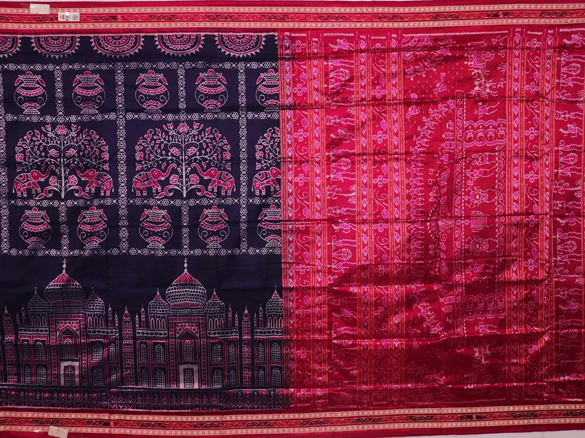 Handloom Sambalpuri Ikkat Silk Saree Handloom Saree_Sambalpuri Silk Priyadarshini Handloom 