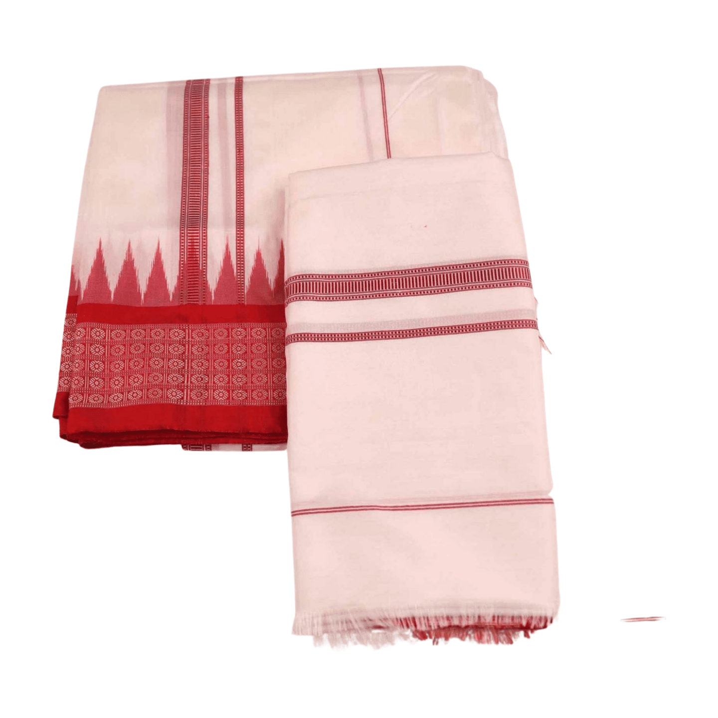 White Ikkat Silk Sambalpuri Dhoti for Men | E05050092 – Priyadarshini ...