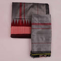 Grey Sambalpuri Silk Dhoti
