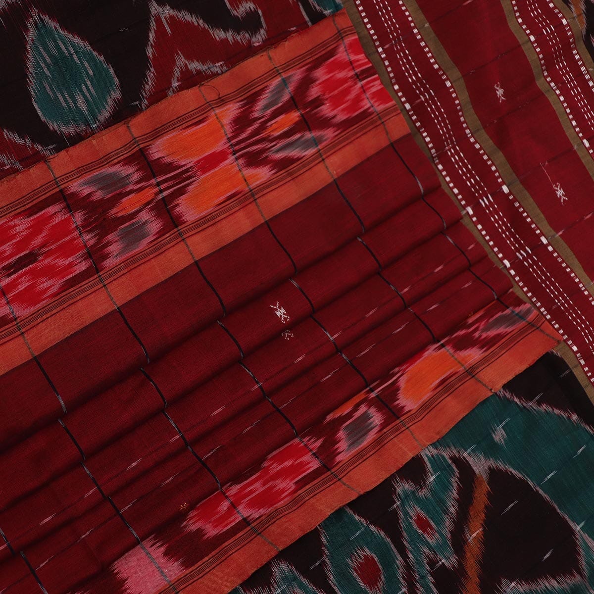 Handloom Sambalpuri Poly-Cotton Ikkat Saree Handloom Saree_Cotton Priyadarshini Handloom 
