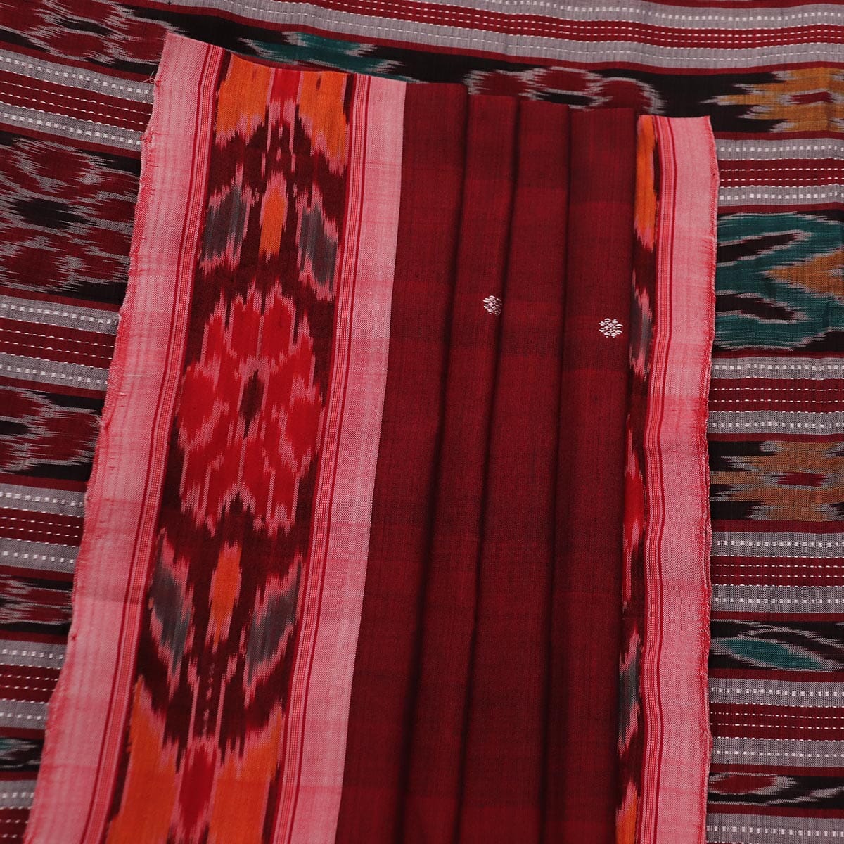 Handloom Sambalpuri Poly-Cotton Ikkat Saree Handloom Saree_Cotton Priyadarshini Handloom 