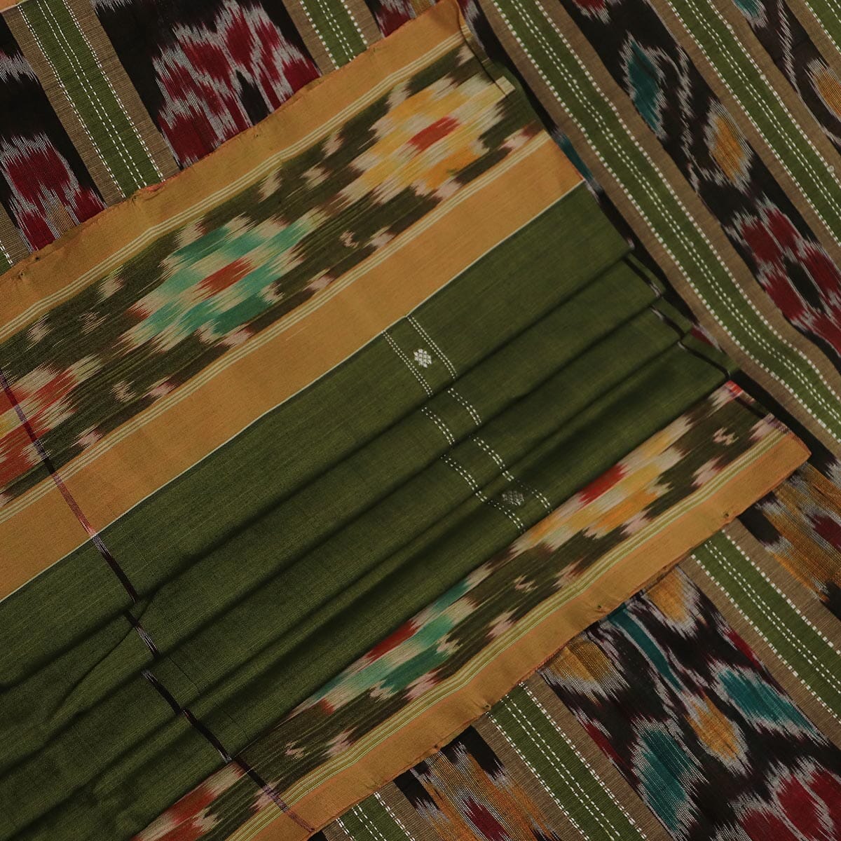 Handloom Sambalpuri Poly-Cotton Ikkat Saree Handloom Saree_Cotton Priyadarshini Handloom 
