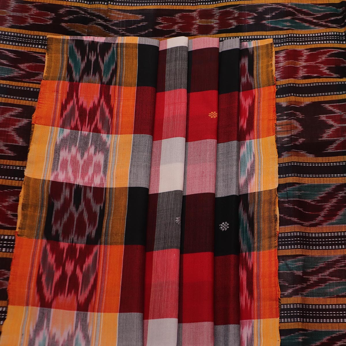 Handloom Sambalpuri Poly-Cotton Ikkat Saree Handloom Saree_Cotton Priyadarshini Handloom 
