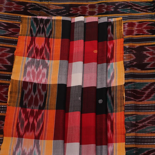 Handloom Sambalpuri Poly-Cotton Ikkat Saree Handloom Saree_Cotton Priyadarshini Handloom 