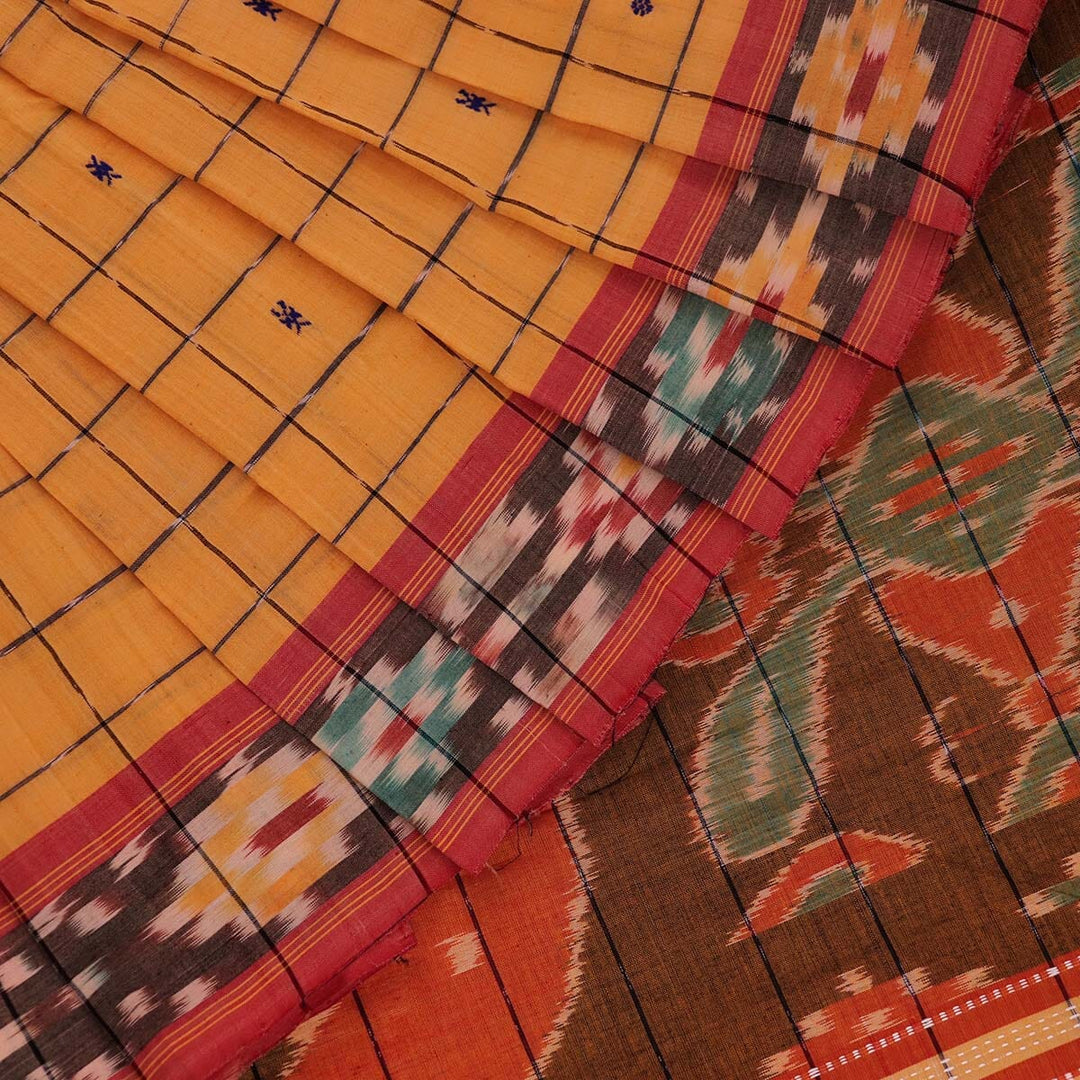 "Experience the Beauty of Sambalpuri Handloom Poly-Cotton Sarees - Shop Now at PriyaOdisha"