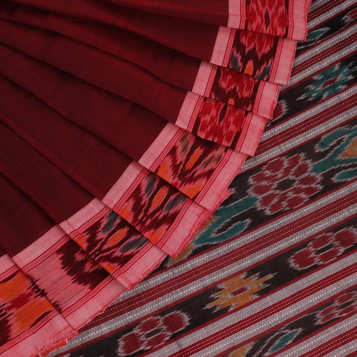 Handloom Sambalpuri Poly-Cotton Ikkat Saree Handloom Saree_Cotton Priyadarshini Handloom 