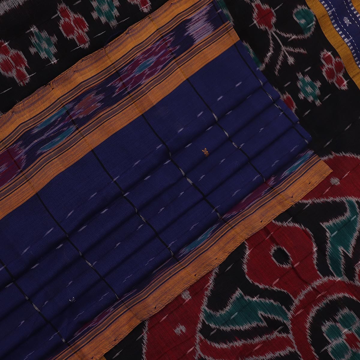 Handloom Sambalpuri Poly-Cotton Ikkat Saree Handloom Saree_Cotton Priyadarshini Handloom 