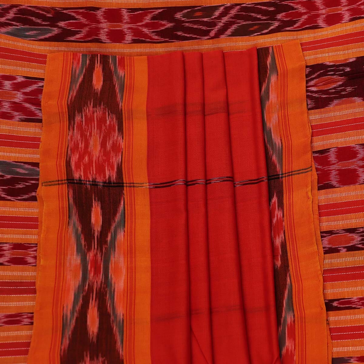 Handloom Sambalpuri Poly-Cotton Ikkat Saree Handloom Saree_Cotton Priyadarshini Handloom 