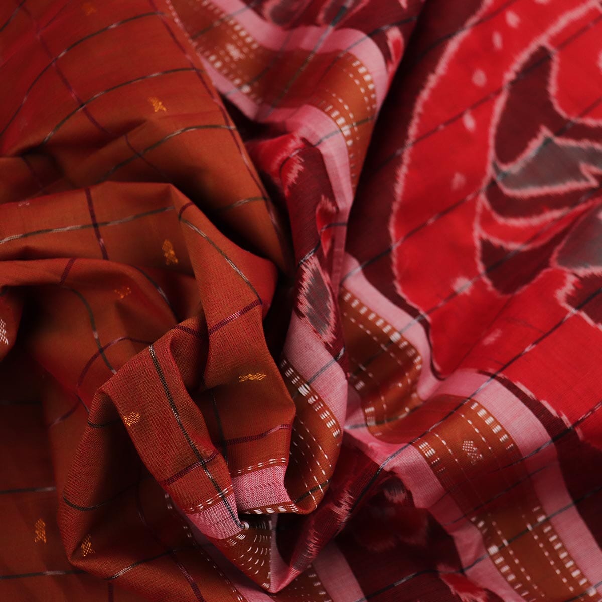 Handloom Sambalpuri Poly-Cotton Ikkat Saree Handloom Saree_Cotton Priyadarshini Handloom 