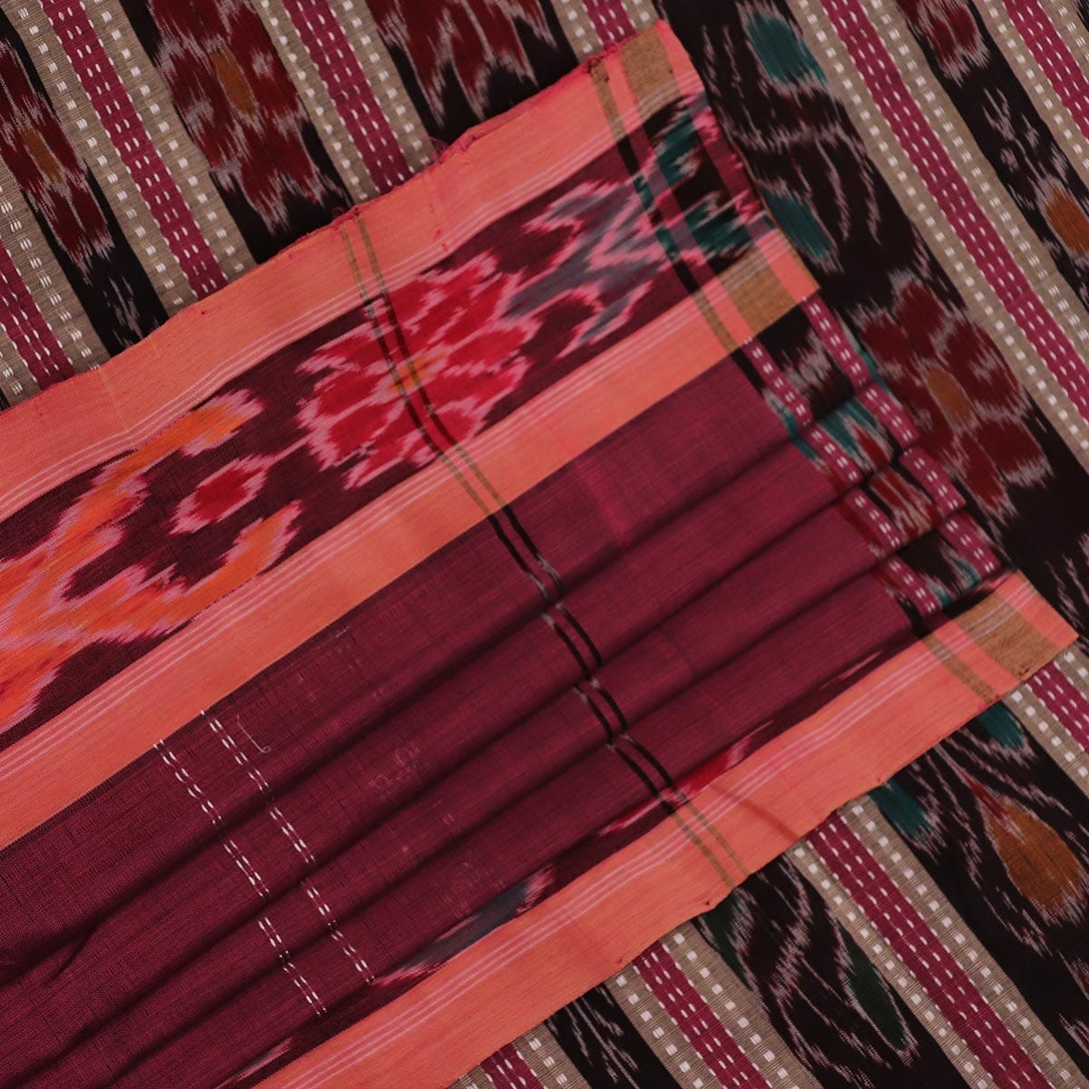 Handloom Sambalpuri Poly-Cotton Ikkat Saree Handloom Saree_Cotton Priyadarshini Handloom 